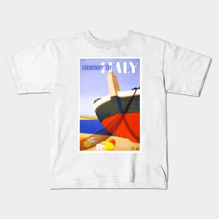 Vintage Travel - Summer in Italy Kids T-Shirt